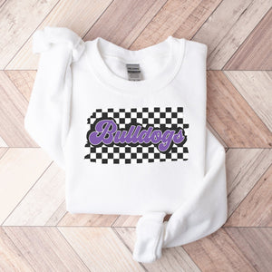 Bulldogs Checkered Unisex Sweatshirt - Trendznmore