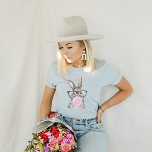 Bunny w/ Glasses Easter T-Shirt - Trendznmore