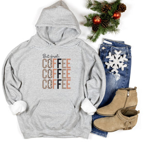 But First Leopard Print Coffee Hoodie - Trendznmore