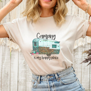 Camping is my Happy Place T-Shirt - Trendznmore