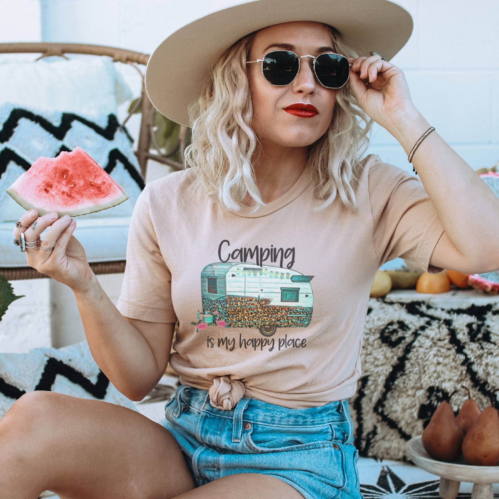 Camping is my Happy Place T-Shirt - Trendznmore