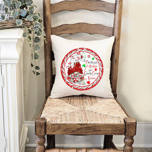 Candy Cane Gnomes Christmas Pillow Cover - Trendznmore