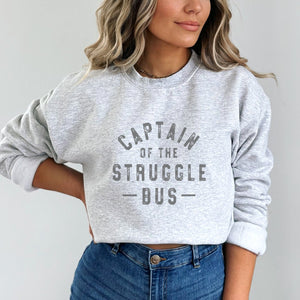 Captain of the Stuggle Bus Crewneck Sweatshirt - Trendznmore