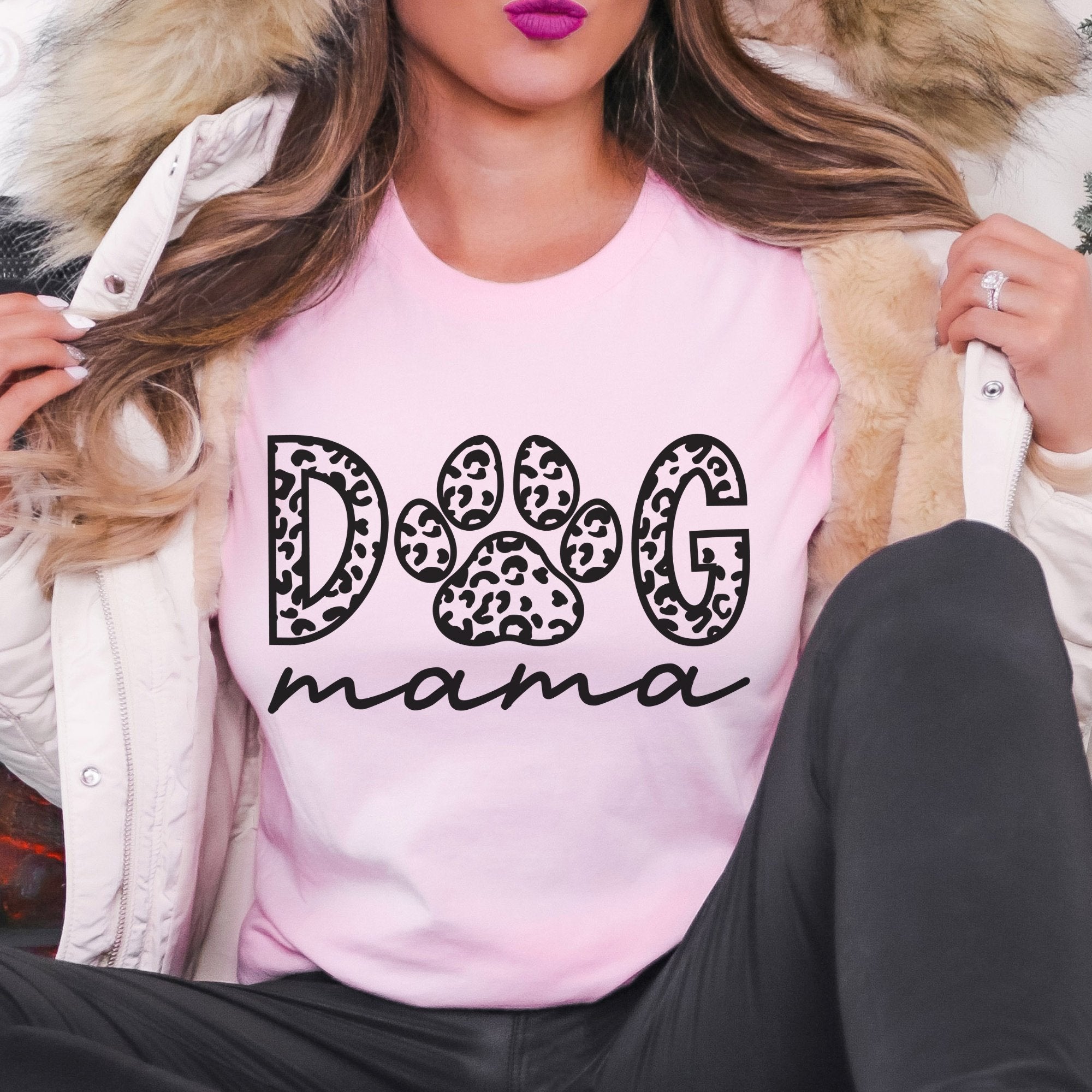 Cheetah Dog Mama T-Shirt - Trendznmore