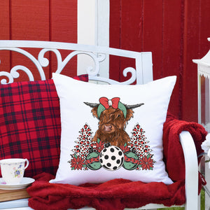 Christmas Cow Christmas Pillow Cover - Trendznmore