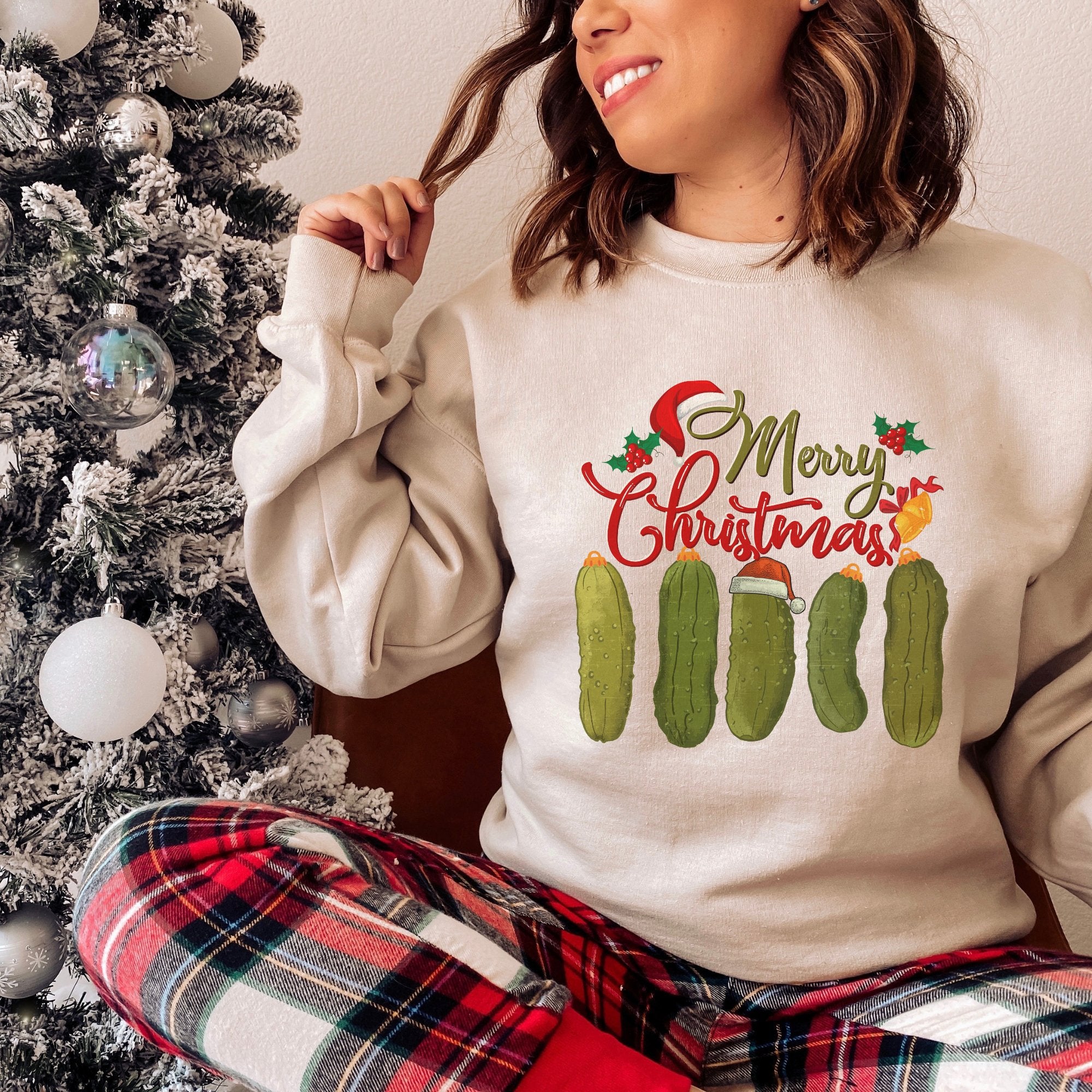 Christmas Pickle Sweatshirt - Trendznmore