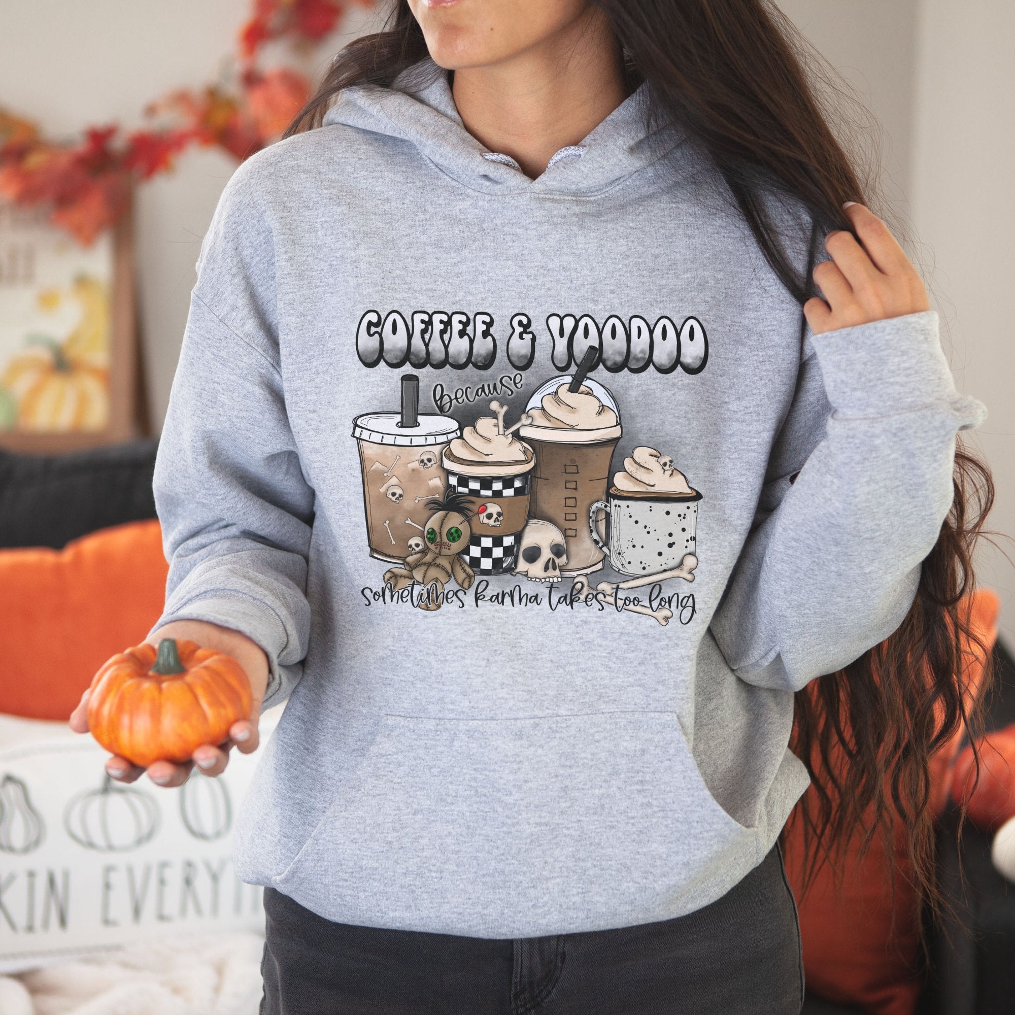 Coffee & Voodoo Halloween Hoodie - Trendznmore