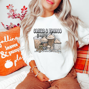 Coffee & Voodoo Halloween Sweatshirt - Trendznmore