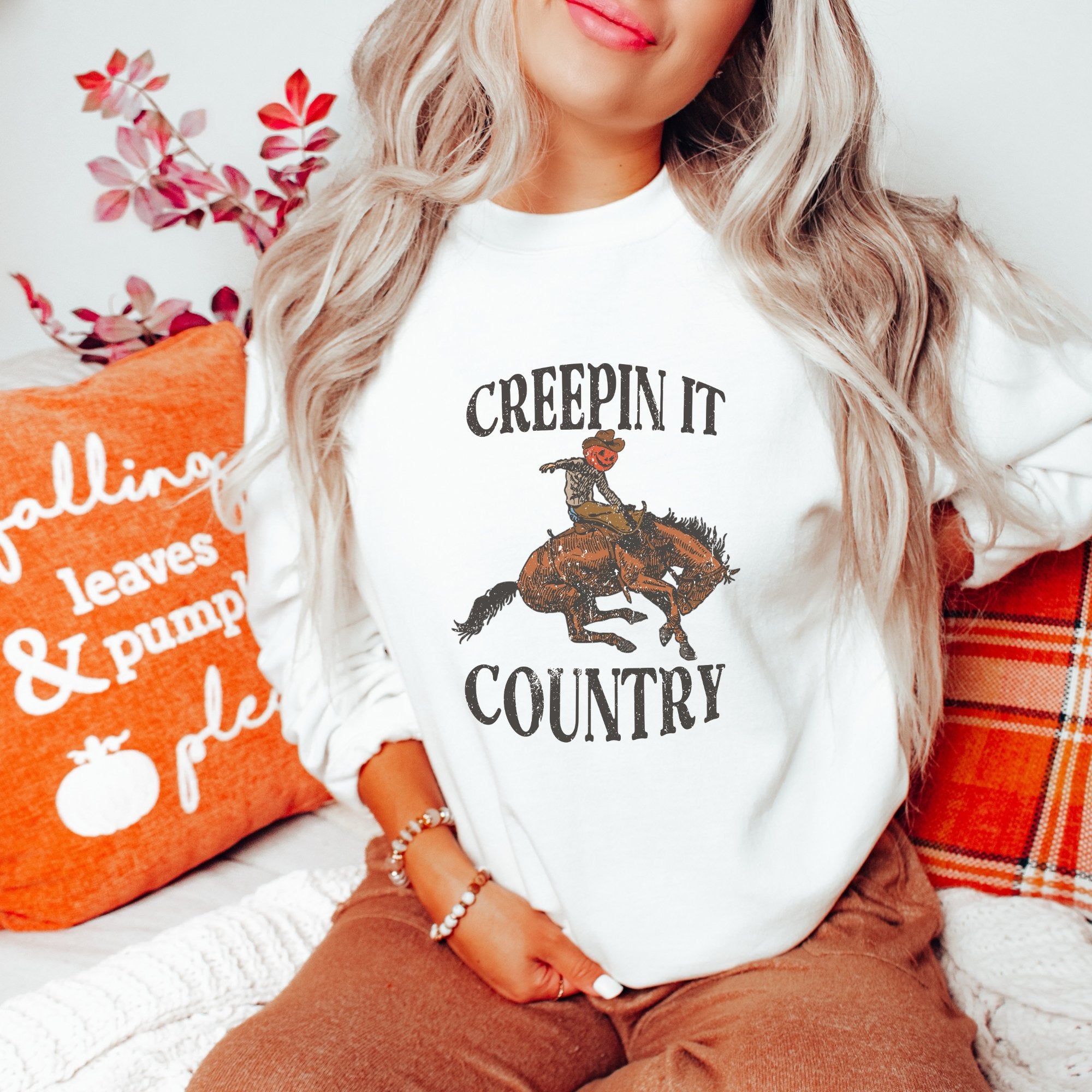 Creepin it Country Halloween Sweatshirt - Trendznmore