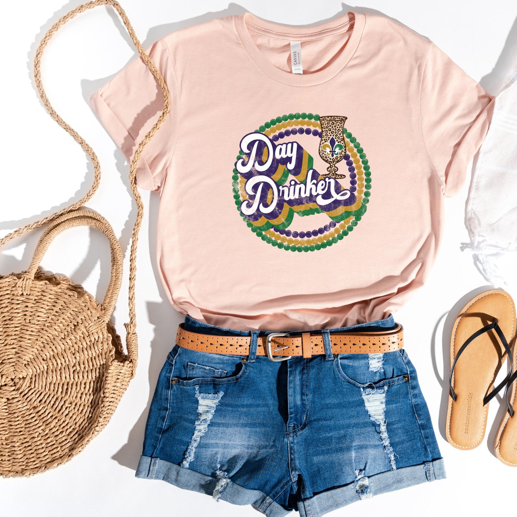 Day Drinker Mardi Gras T-Shirt - Trendznmore