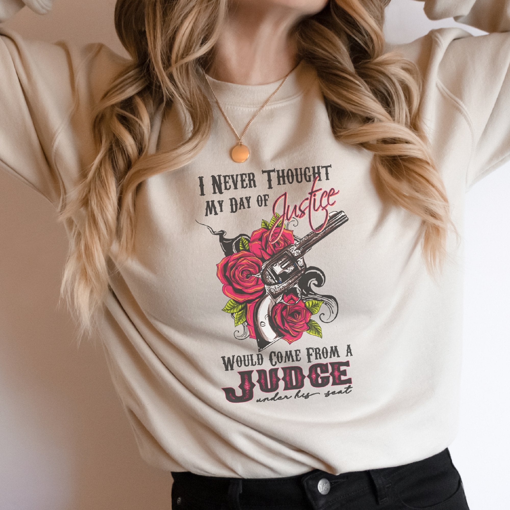 Day of Justice Crewneck Sweatshirt - Trendznmore