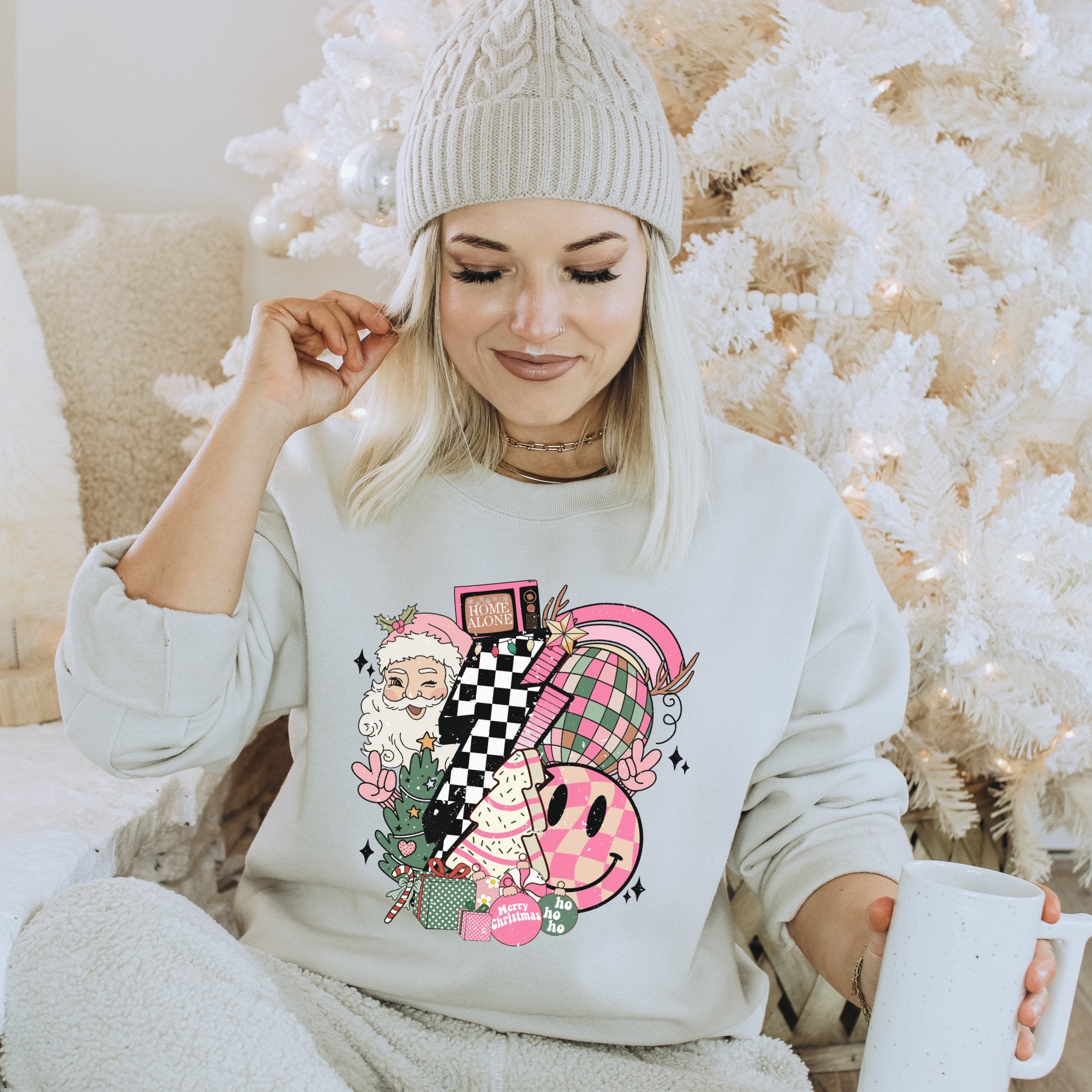 Distressed Home Alone Retro Christmas Sweatshirt - Trendznmore