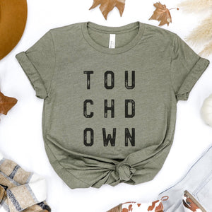 Distressed Touchdown T-Shirt - Trendznmore