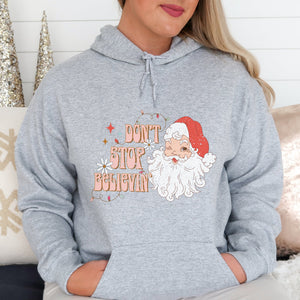 Don't Stop Believin' Christmas hoodie - Trendznmore