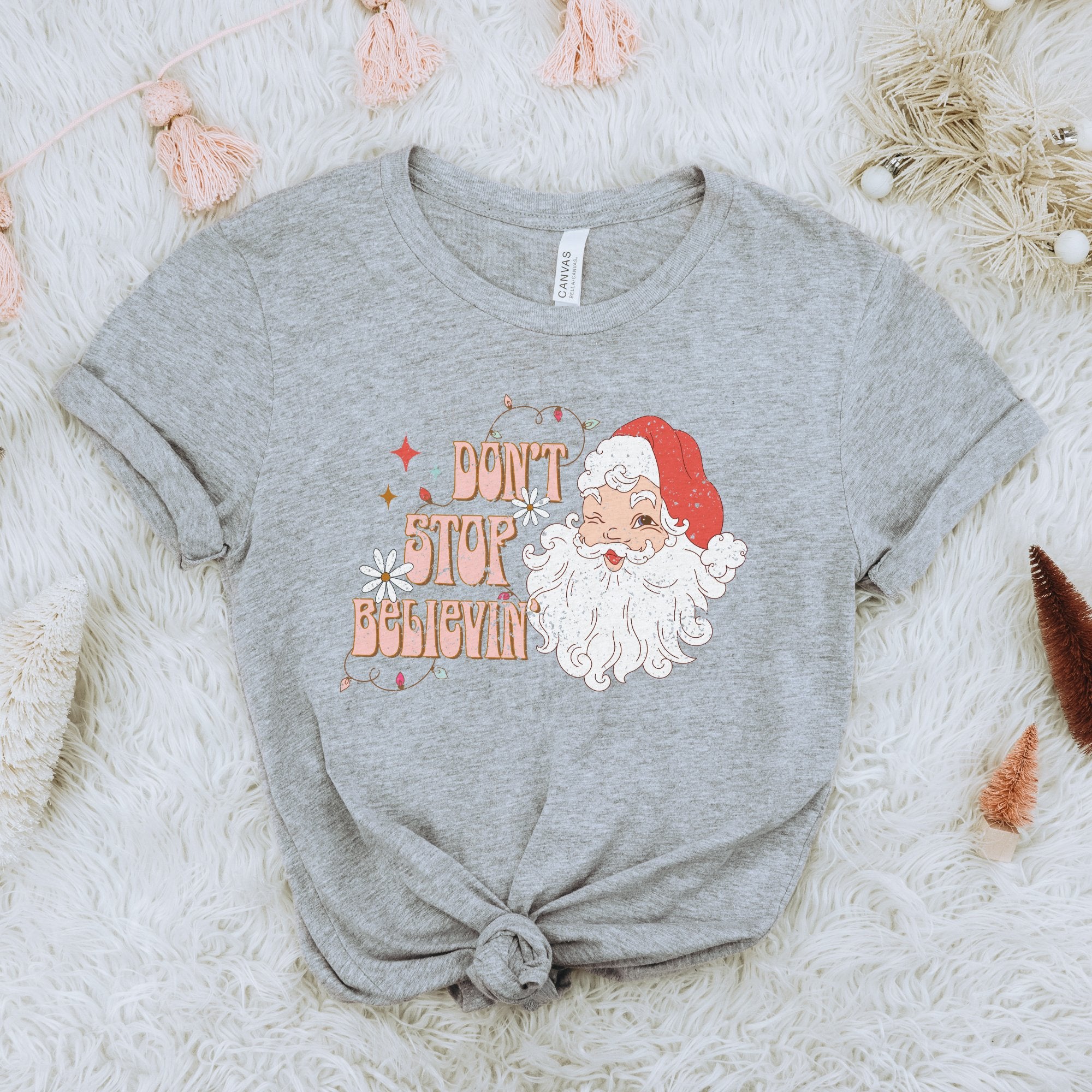 Don't Stop Believin' Christmas T-shirt - Trendznmore