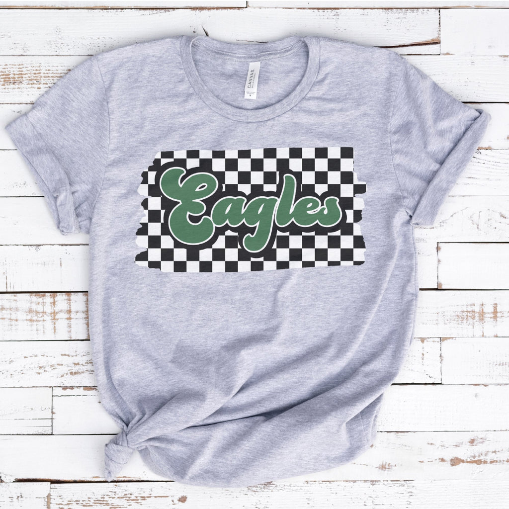 Eagles Checkered Unisex T-Shirt - Trendznmore