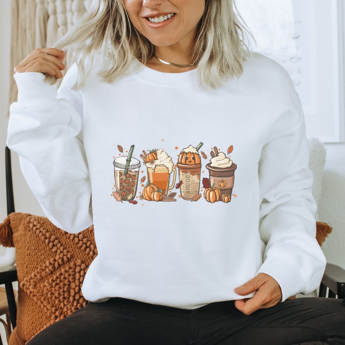 Fall Coffee Lovers Crewneck Sweatshirt - Trendznmore