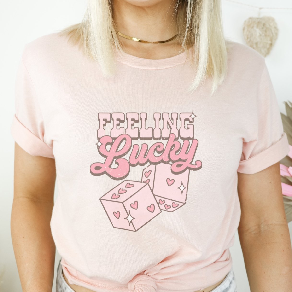Feeling Lucky Retro Valentine T-Shirt - Trendznmore