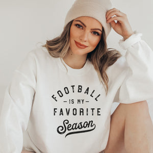 Football Season is my Favorite Season Crewneck Sweatshirt - Trendznmore