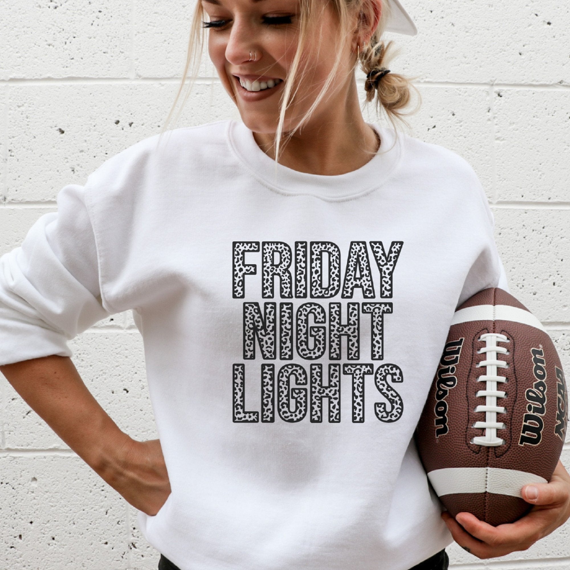 Friday Night Lights Cheetah Crewneck Sweatshirt - Trendznmore