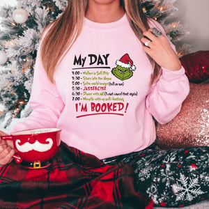 Grinch Schedule Christmas Sweatshirt - Trendznmore