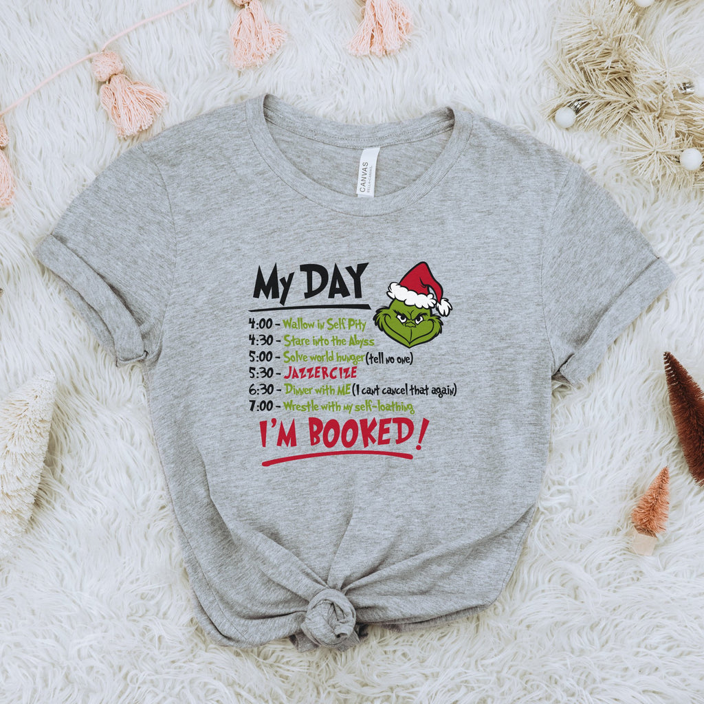 Grinch Schedule Christmas T-Shirt - Trendznmore