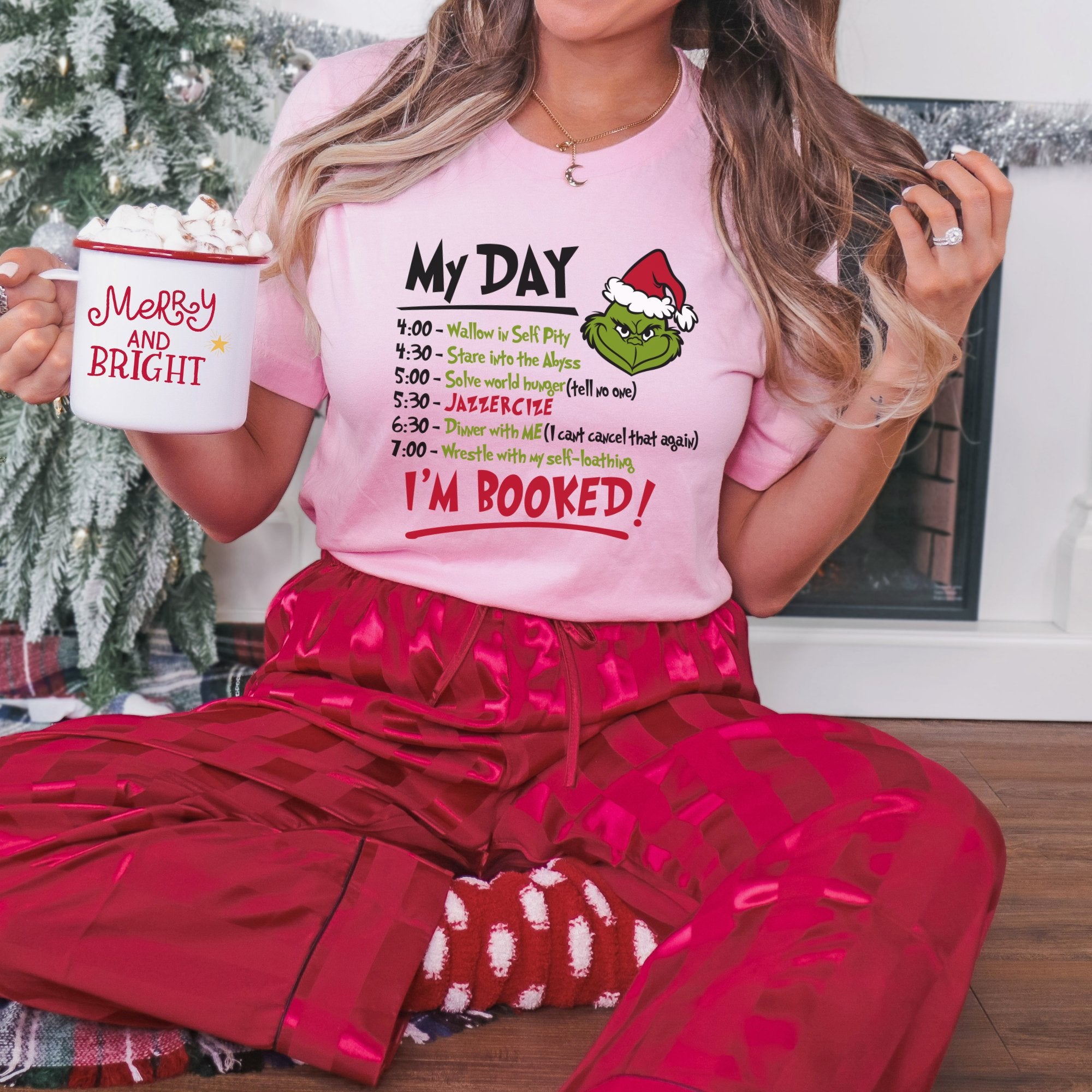 Grinch Schedule Christmas T-Shirt - Trendznmore