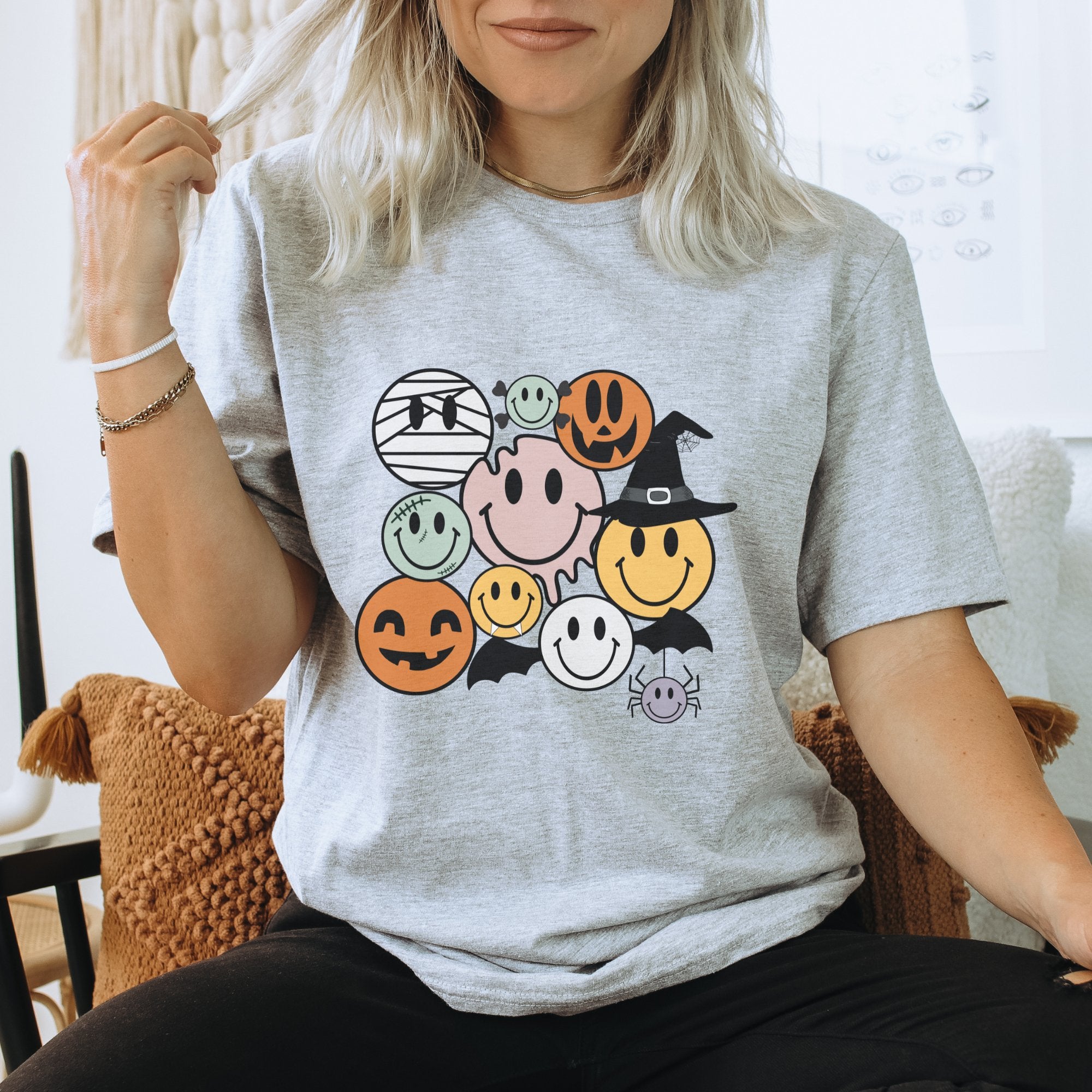 Halloween Smileys T-Shirt - Trendznmore
