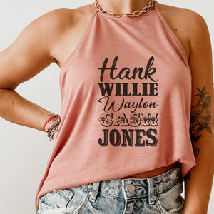Hank Willie Waylon Cash Jones Tank Top - Trendznmore