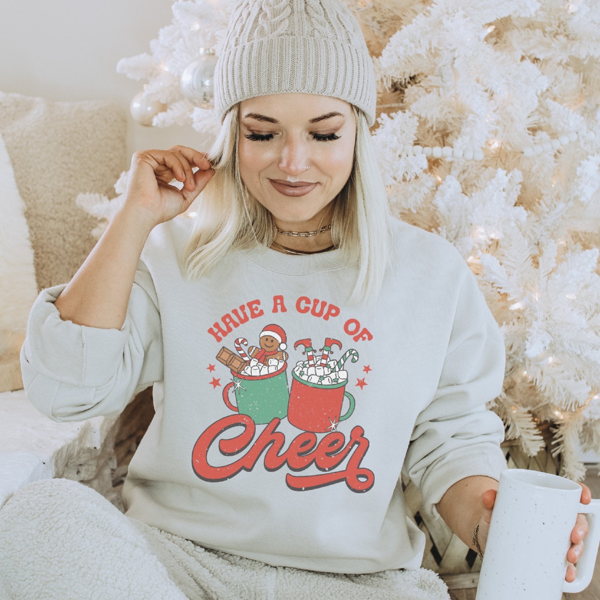 Have a cup of Christmas Cheer Crewneck Sweatshirt - Trendznmore