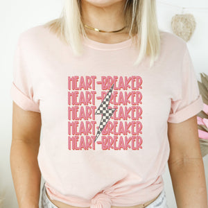 Heart Breaker Valentine Graphic T-Shirt - Trendznmore