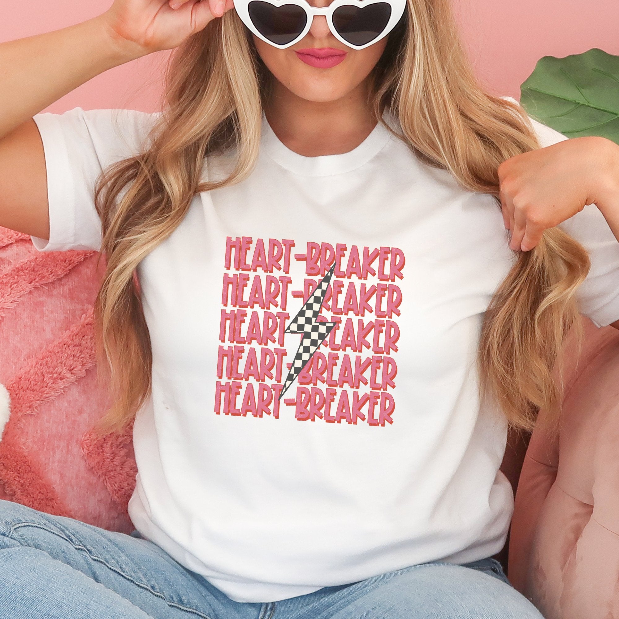 Heart Breaker Valentine Graphic T-Shirt - Trendznmore