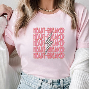 Heart Breaker Valentine Graphic T-Shirt - Trendznmore