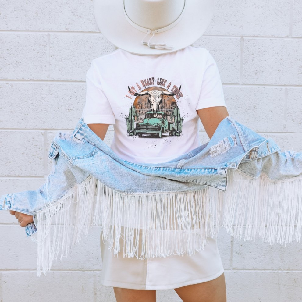 Heart Like a Truck Country Western Double Sided T-Shirt - Trendznmore