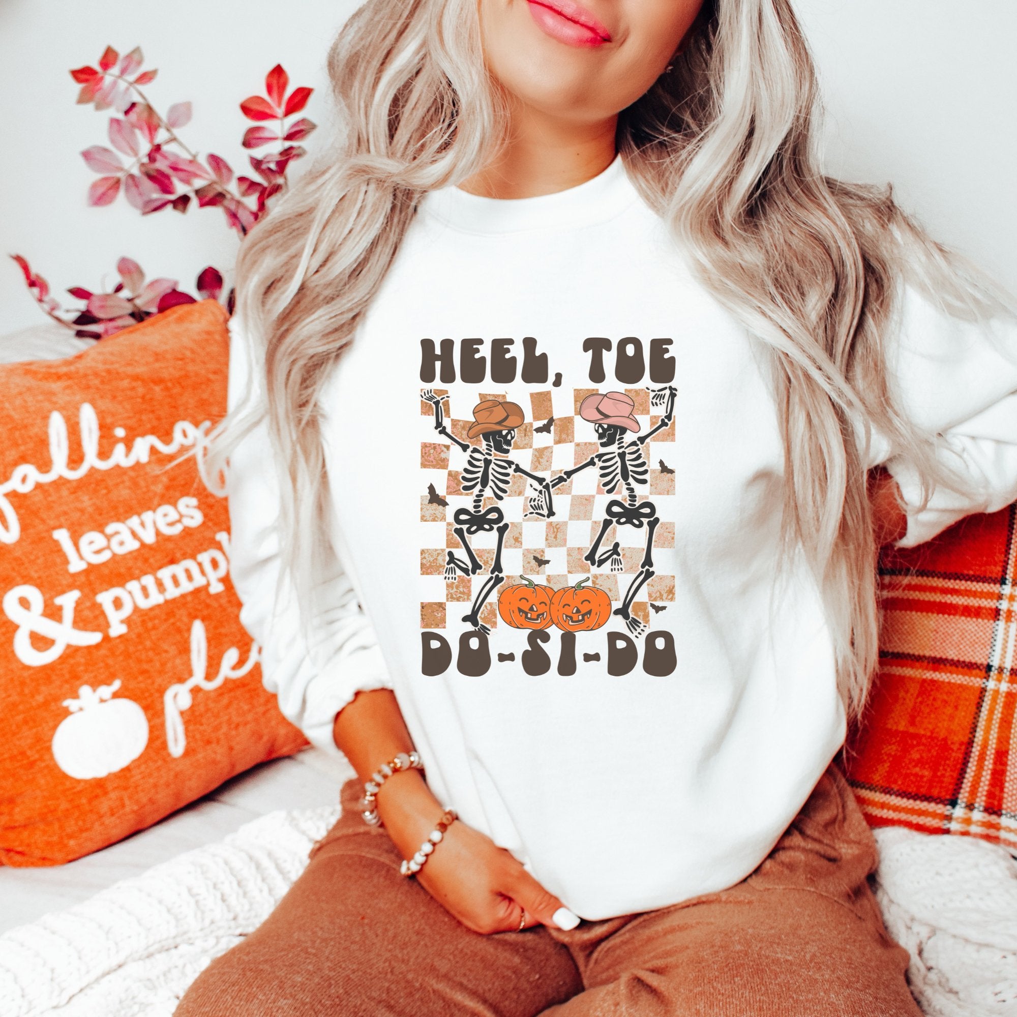 Heel Toe Do-Si-Do Western Halloween Sweatshirt - Trendznmore