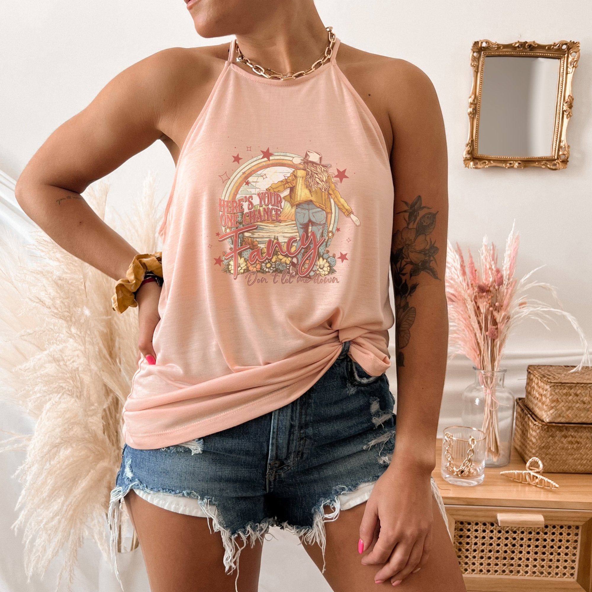 Here's Your One Chance Fancy Western Tank Top - Trendznmore