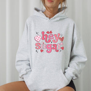 Hey Sugar Valentines Graphic Hoodie - Trendznmore