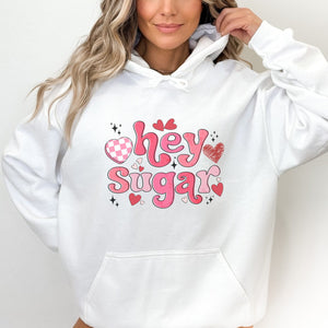 Hey Sugar Valentines Graphic Hoodie - Trendznmore