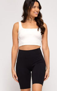 High Waisted Athletic Biker Shorts - Trendznmore