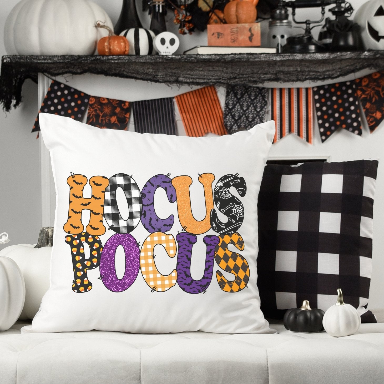 Hocus Pocus Colorful Sublimated Pillow Cover - Trendznmore