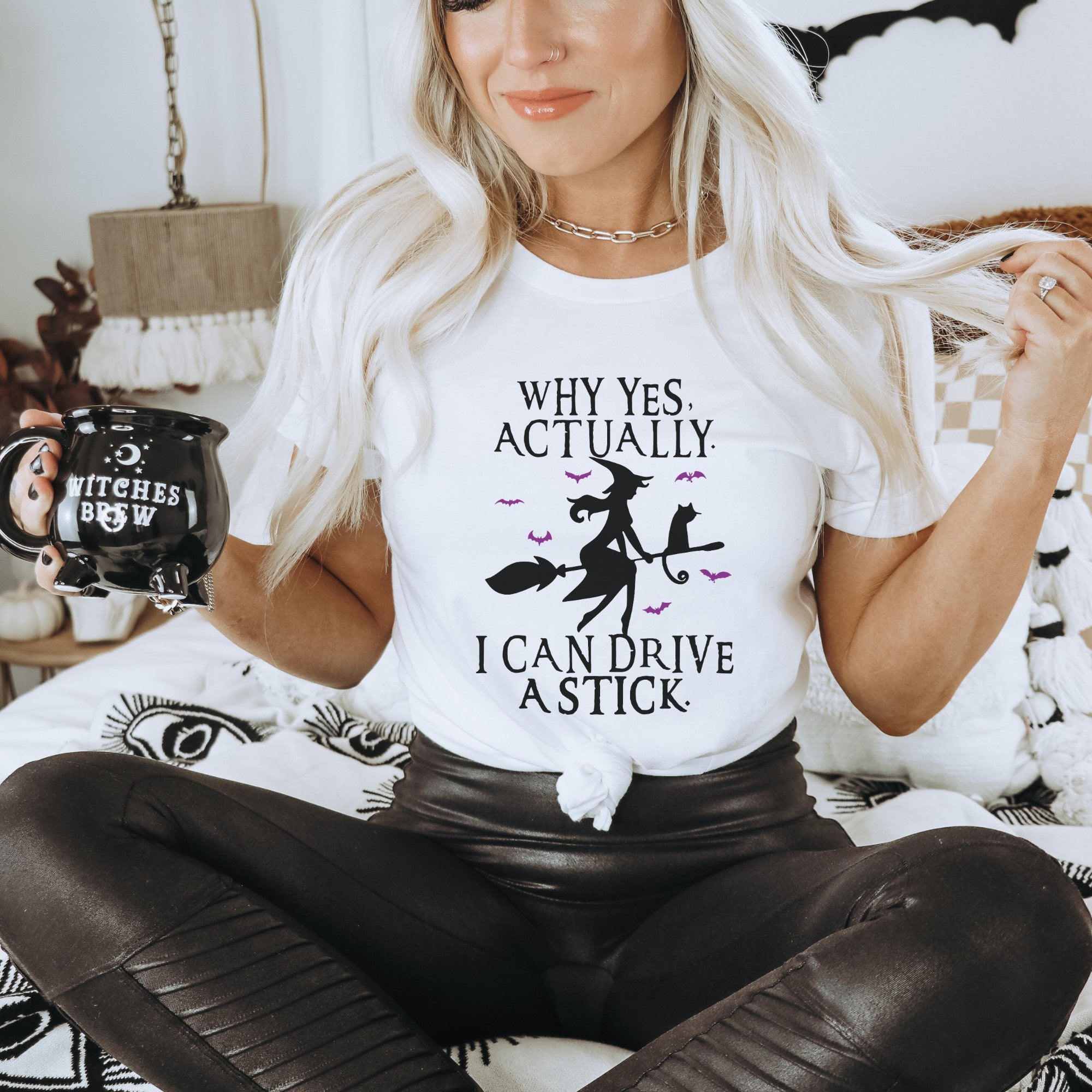 I Can Drive a Stick Halloween T-Shirt - Trendznmore