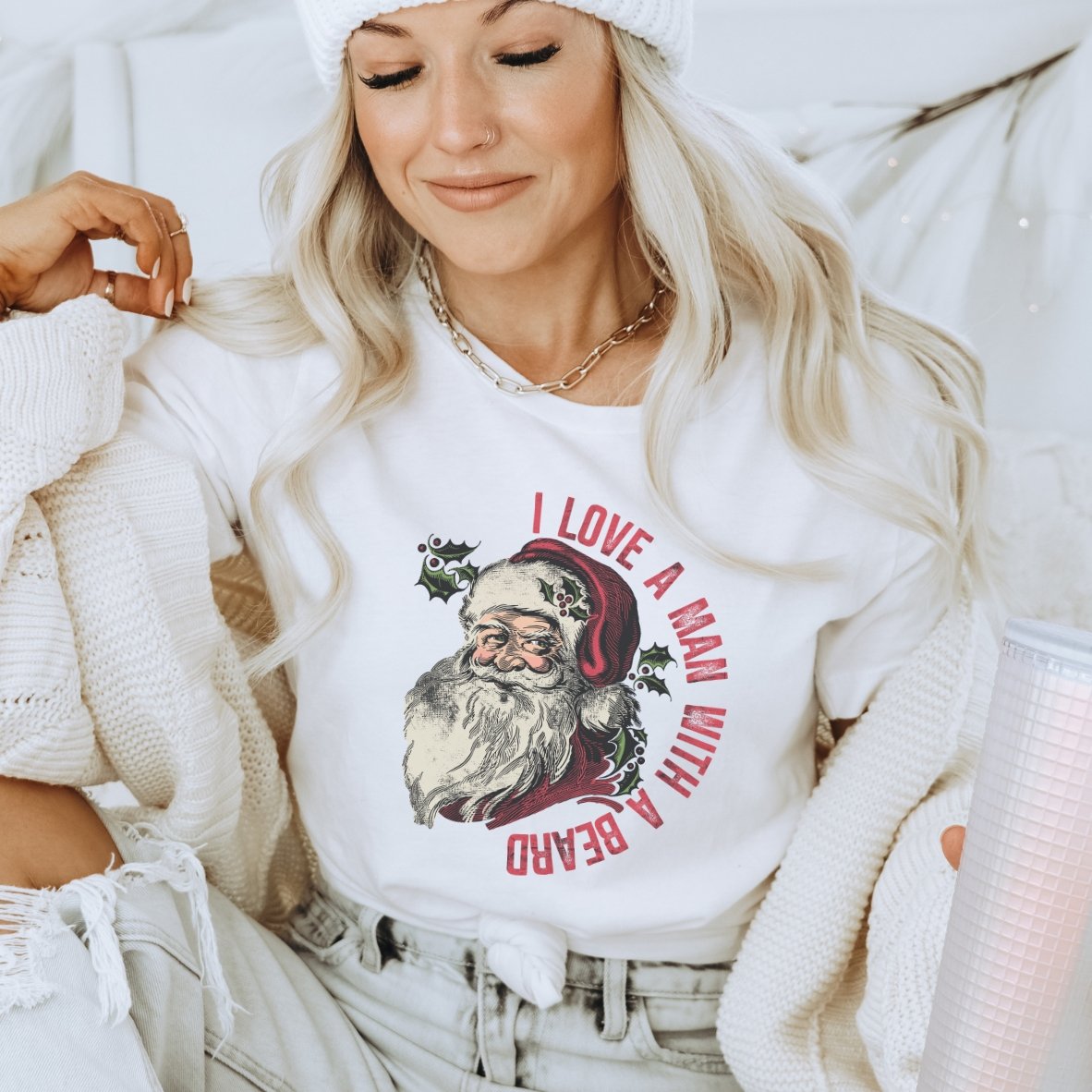 I Love a Man with a Beard T-Shirt - Trendznmore
