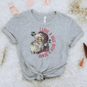 I Love a Man with a Beard T-Shirt - Trendznmore