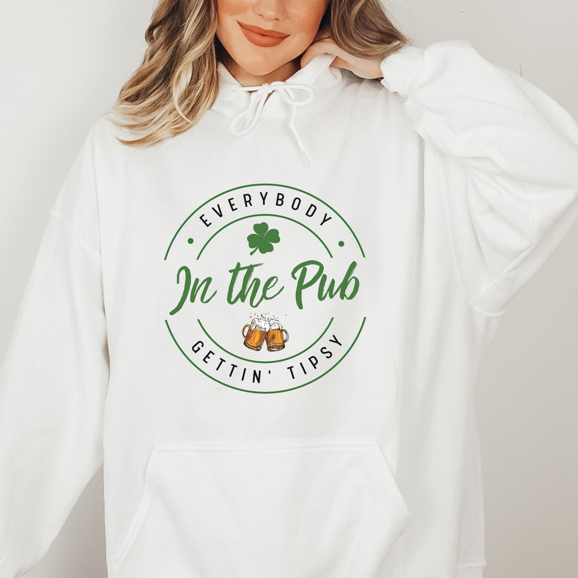 In the Pub Getting Tipsy Funny St. Patrick's Day Hoodie - Trendznmore