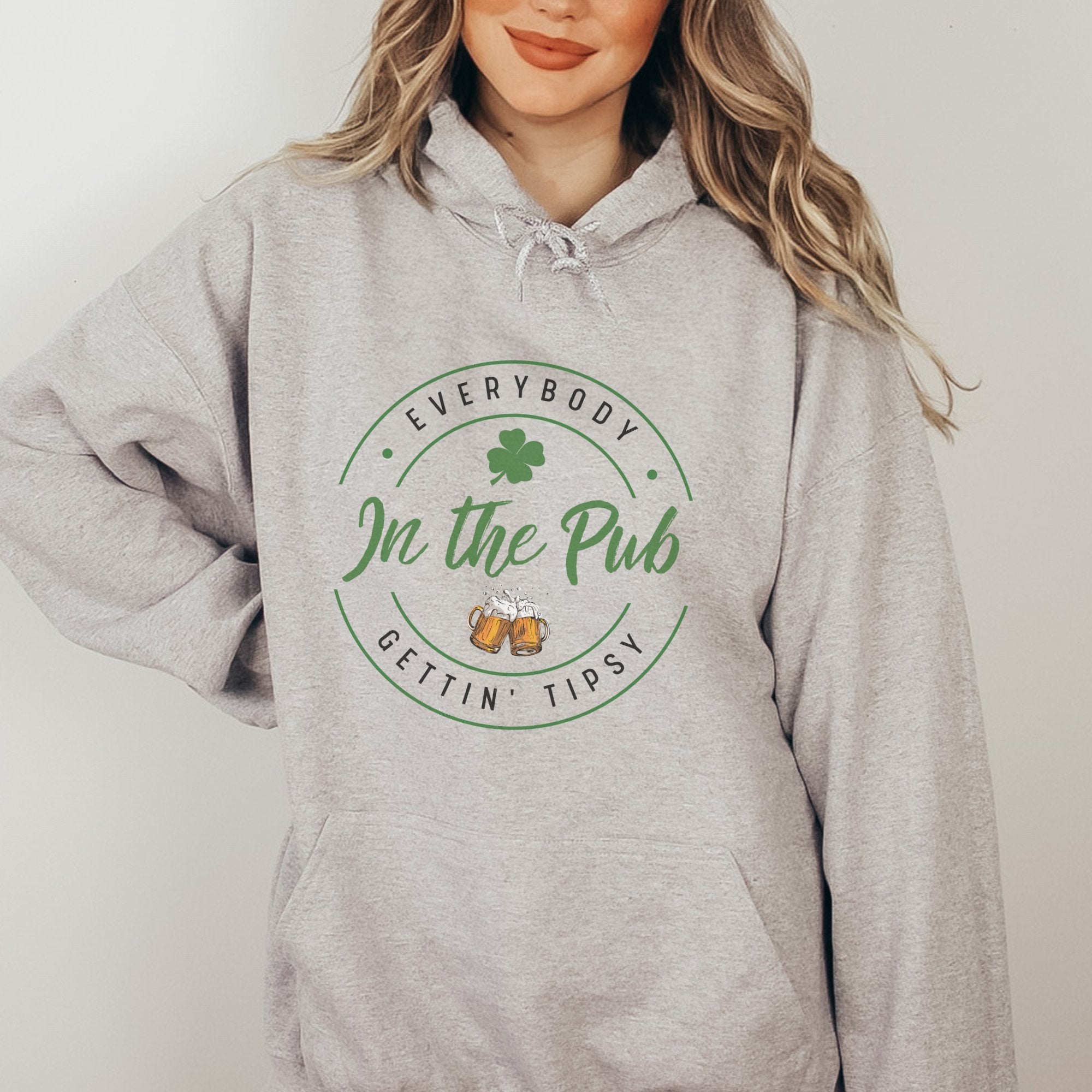 In the Pub Getting Tipsy Funny St. Patrick's Day Hoodie - Trendznmore