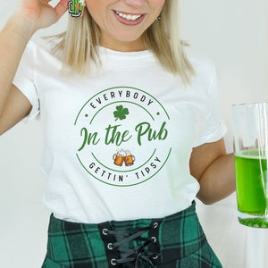In the Pub Getting Tipsy Funny St. Patrick's Day T-Shirt - Trendznmore