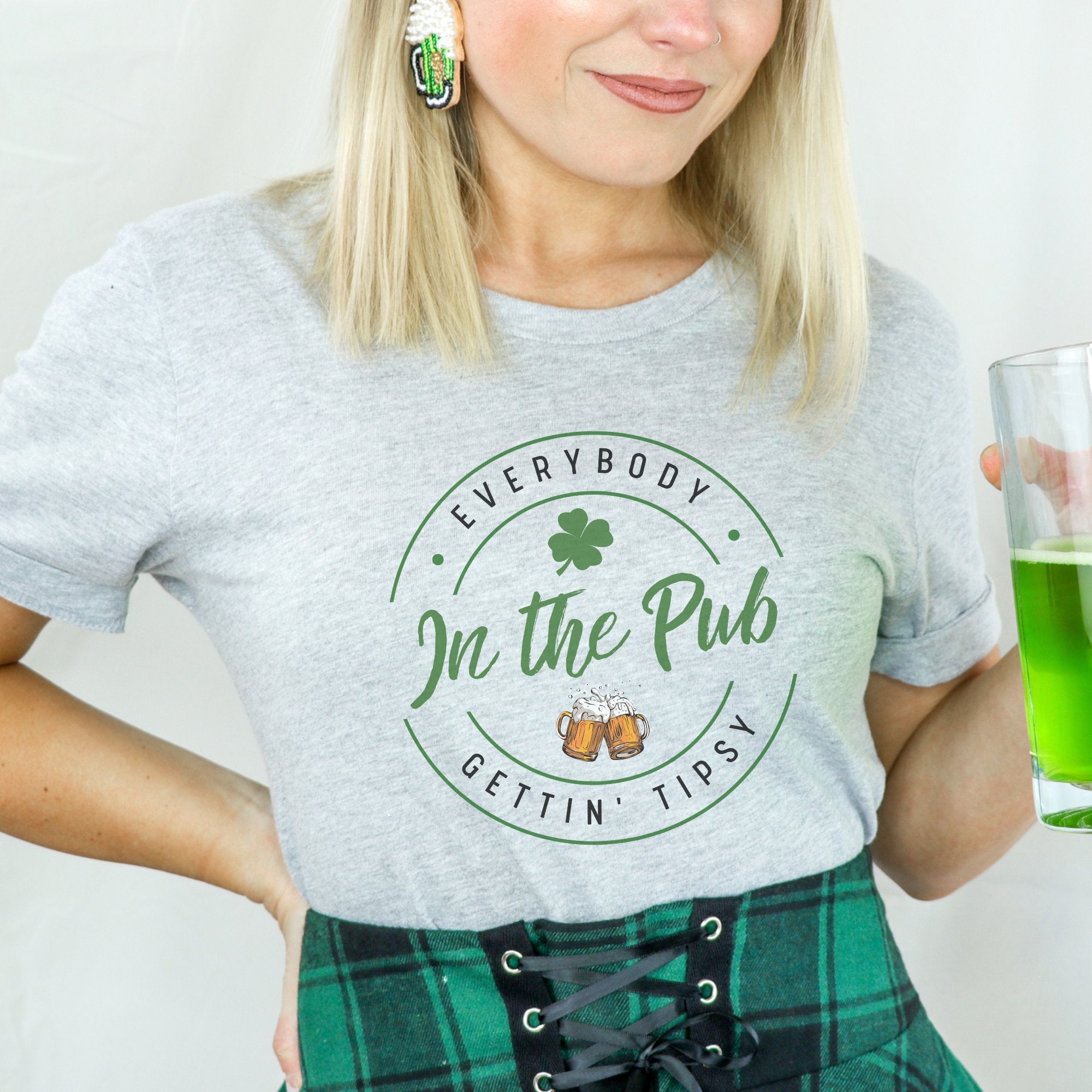 In the Pub Getting Tipsy Funny St. Patrick's Day T-Shirt - Trendznmore