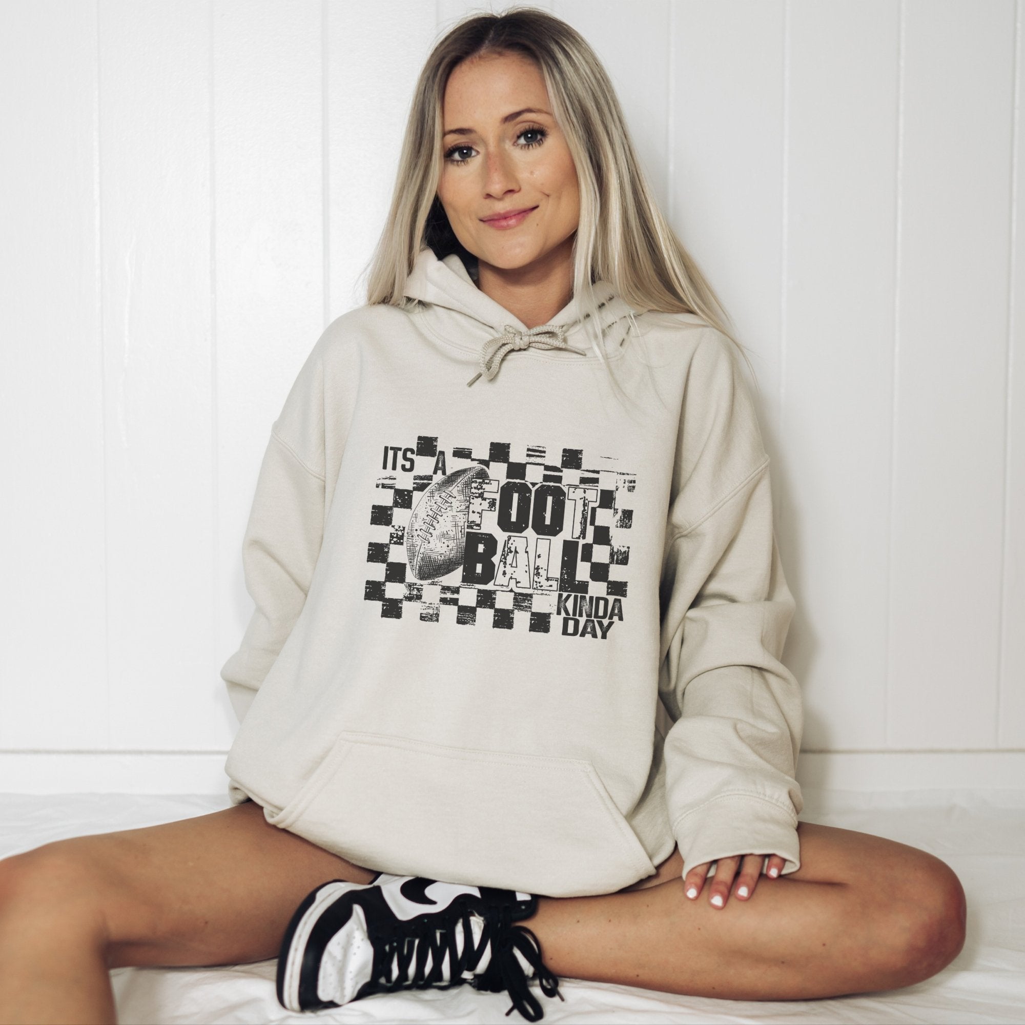 It's a Football Kind of Day Graphic Hoodie - Trendznmore