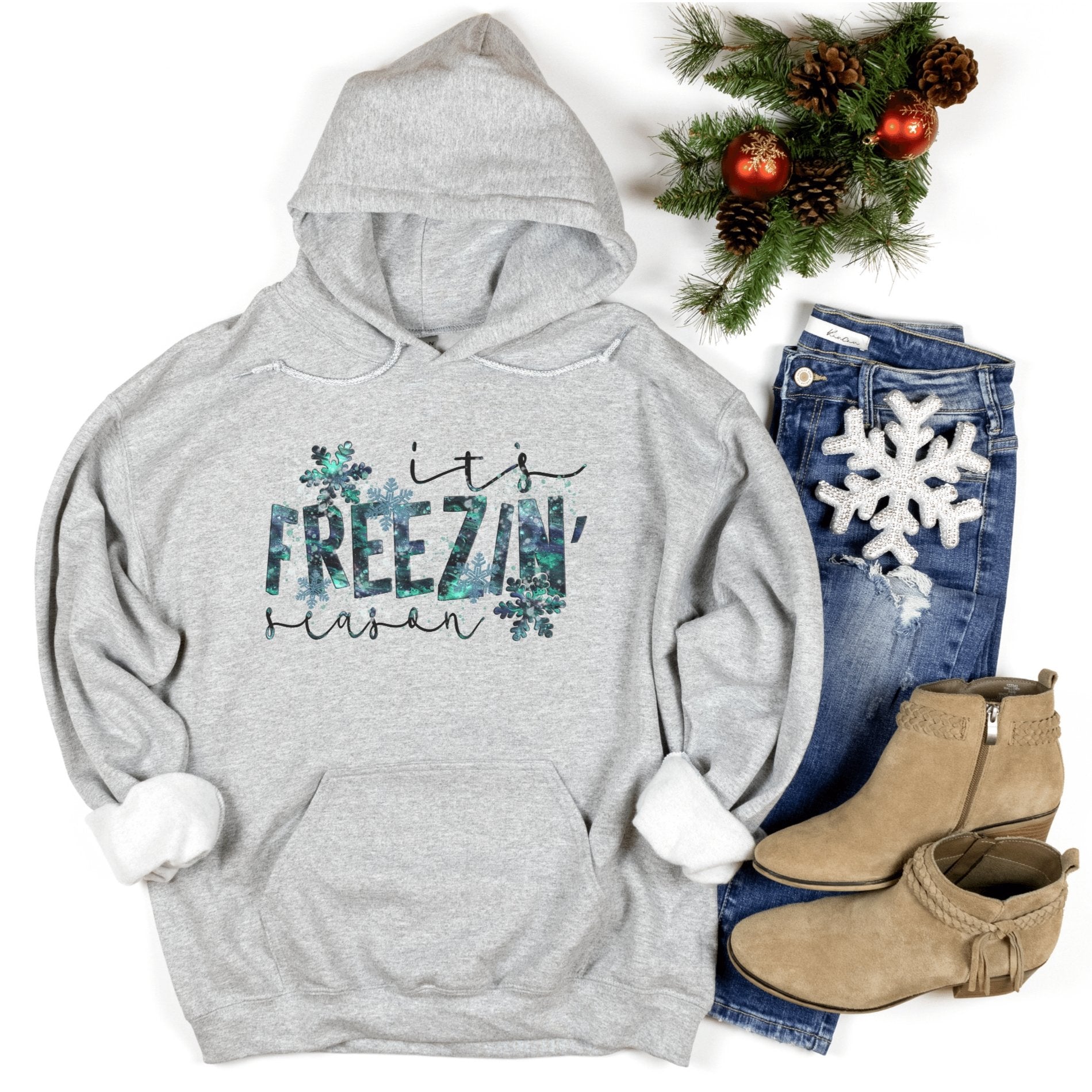 It's Freezin Season Christmas Hoodies - Trendznmore