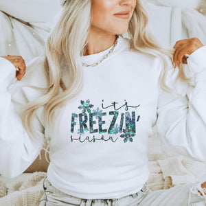 It's Freezin Season Crewneck Sweatshirt - Trendznmore